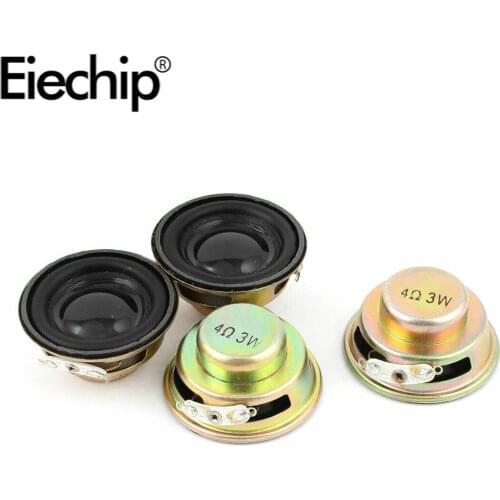 10pcs/lot 3W 4R Speaker Mini Speakers Amplifier Rubber Gasket Loudspeaker Trumpet 3 Watt 4 ohms Speaker Horn Diameter 40MM