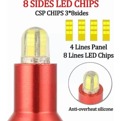 2PCS 20000LM Car LED Headlight Bulbs H1 H7 H8/9/11 9005 Auto Lights Auto Headlamp Lamp 6500K Led 360 Bulbs Lamp H7 Degree 9 V8Z1