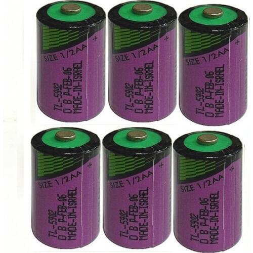 6pcs/lot Hot new high quality TL-5902 1 / 2AA ER14250 SL350 3.6V 1/2 AA PLC lithium battery