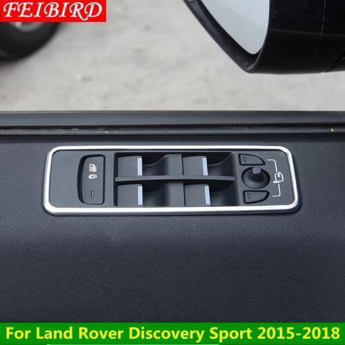 ABS Door Handle Holder Window Lift Button Switch Panel Cover Interior Trim For Land Rover Discovery Sport 2015 - 2019