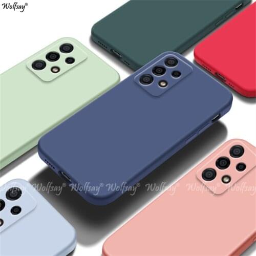 For Samsung Galaxy A52 Case For Samsung A52 A72 A12 M51 Cover Liquid Silicone Soft Protector Rubber Case For Samsung Galaxy A52