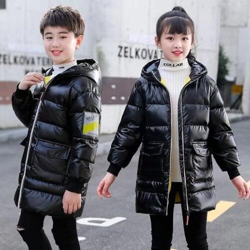 Children Winter down Jacket for Girl Clothes Coat Kids Warm Outerwear Boy Hooded Snowsuit Overcoat autumn waterproof windbreaker