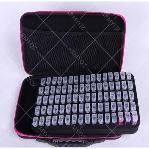 Square Diamond Painting 80 Bottles Set Cross Stitch Accessories Tool Box Container Diamond Storage Bag Case Embroidery Mosaic
