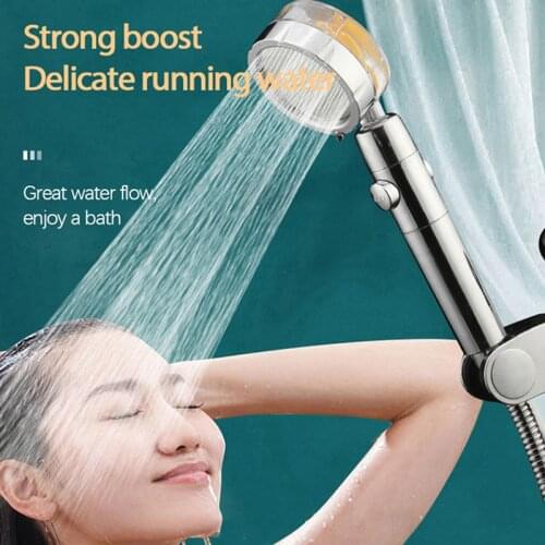 360 ° Rainfall High Pressure Water Saving Spray Shower Head Shower Head Bathroom Hand-held Pressurized Massage Shower Head