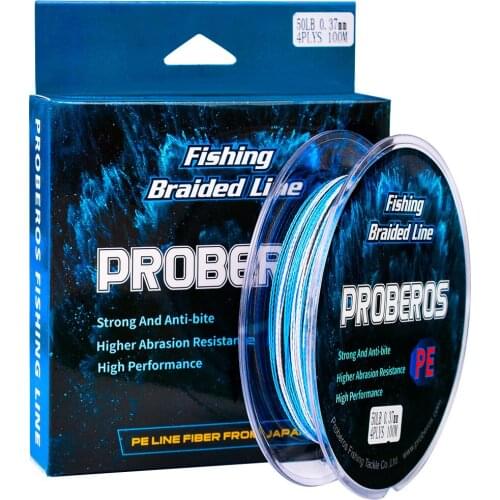 100m 4 Braided Fishing Line Smooth PE Line Strong 10lb 15lb 20lb Carp Fishing Line Rope Cord Pesca
