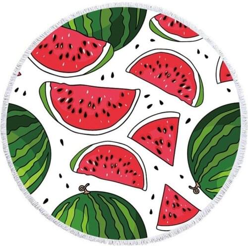 Fruit flowers Pareo beach Fringed beach towel Round beach towel Beach cover up Microfiber towel strandlaken luxury beach towel