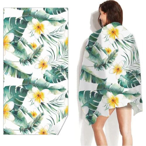 Fashion Quick Dry Beach Towel Soft Absorbent Swimming Bath Towel Portable Travel Sport Beach Sunshade Towel 160x80cm