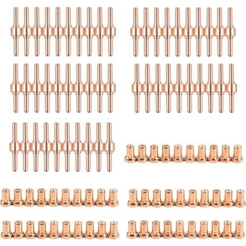 PT-31 Knife Plasma Cutter Ferramenta Consumables KIT Extended Plasma Nozzles TIPS Fit LGK40 CUT50