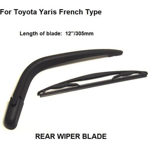 305mm For Toyota Yaris France Type Rear Wiper Arm with Blade Complete Set New 1999-2005