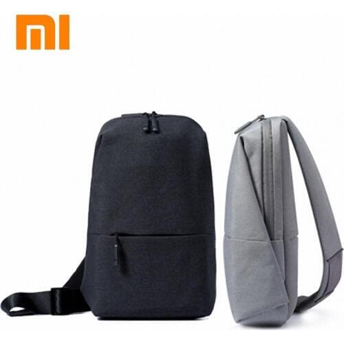 Original Xiaomi mi Backpack Sling Bag Leisure Chest Pack Small Size Shoulder Type Unisex Rucksack Crossbody Bag 4L Polyester