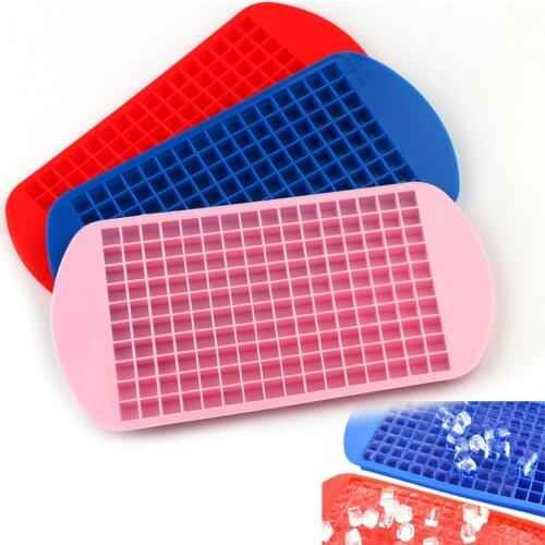 160 Cavity Silicone Bar Ice Cube Tray Mini Ice Cubes Small Square Mold Ice Maker Kitchen ice Tools Silicone Ice Soft Molds