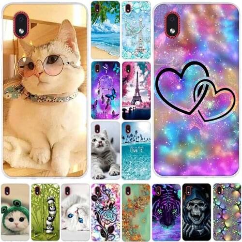 Silicone Soft Case For Samsung Galaxy A01 Core Phone Cover For Samsung A01 Core Back Covers Luxury Animals Bumper for Grils Boys