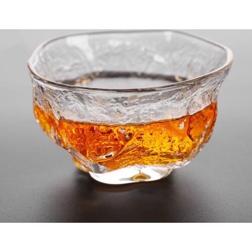 12pcs Handmade heat-resistant glass tea kung fu tea cup tea bowl personal single cup tea set