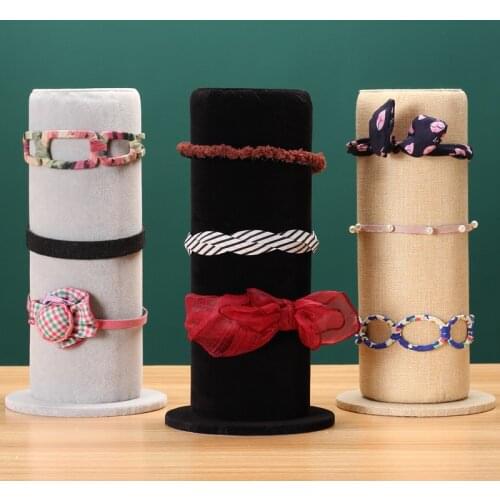 Unique Velvet Headband Display Rack Jewelry Organizer for Hairclip hairpin Bracelet Jewelry Display Stand Holder Decoration Gift