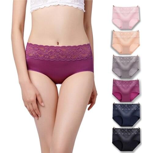 New Pattern Womens Panties Lace Sexy High Waist Ventilation Ma'Am Underpants Briefs