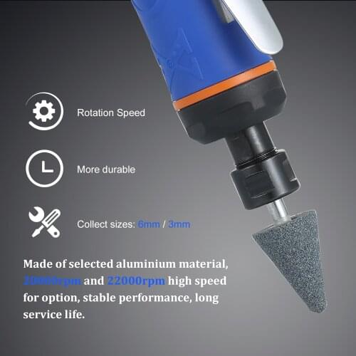 1/4 Inche High Speed Air Grinder Mini Air Die Grinder Kit Pneumatic Tools Set Polishing Grinder Polishing Machine Engraving Mill