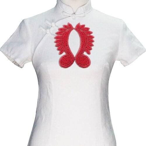 1pair Red Iron on Crystal Transfers Hot Fix Rhinestone Sticker Apparel Accessories T2426