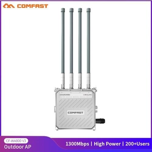 1300Mbps Dual Band 5G Outdoor AP 4*8dBi Antenna WiFi Cover Base Station Router Wireless Access Point Signal Hotspot Repeater