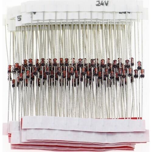 150Pcs/lot 1/2W Zener Diode 3V-30V 15 Values Assortment Kit For Electronic DIY Kit