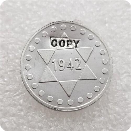 1942 Poland 5 Pfennig Lodz GhettoAluminium-magnesium coin COPY