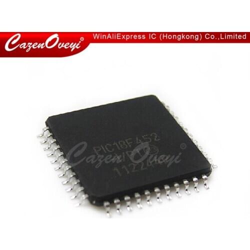 2pcs/lot PIC18F452-I/PT PIC18F452 TQFP-44 High-, Flash Microcontrollers with 10-Bit A/D In Stock