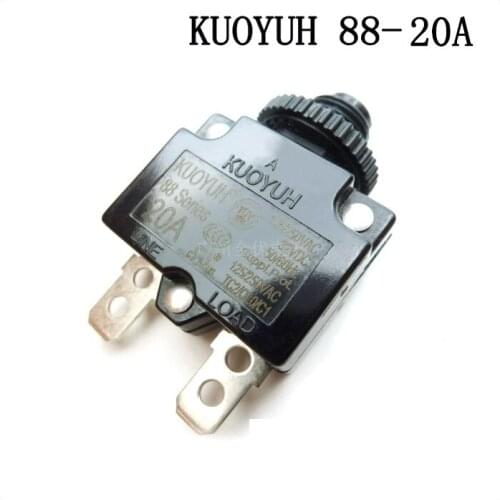 3Pcs Taiwan KUOYUH Overcurrent Protector Overload Switch 88 Series 20A