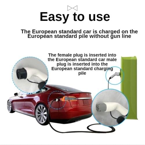 32A three phase 22kw ev cable type 2 to type 2 EV charger cable for electric vehicle iec 62196 32a evse kit