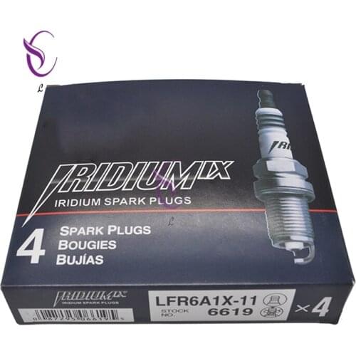 4pcs 6pcs LFR6AIX-11 LFR6AIX11 IRIDIUM Spark Plug For Acura BMW Honda Lexus Mercedes-Benz Saab Subaru Suzuki Toyota Volvo