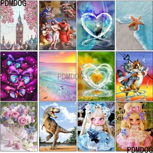 5D DIY Diamond Painting Landscape Waterfall Full Square Rhinestone Embroidery Cross Stitch Kit Mosaic Picture Decoration Gift