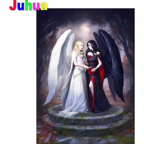 Angels and demons Diy diamond painting Full Square/Round drill 5d mosaic diamond embroidery gift home decor