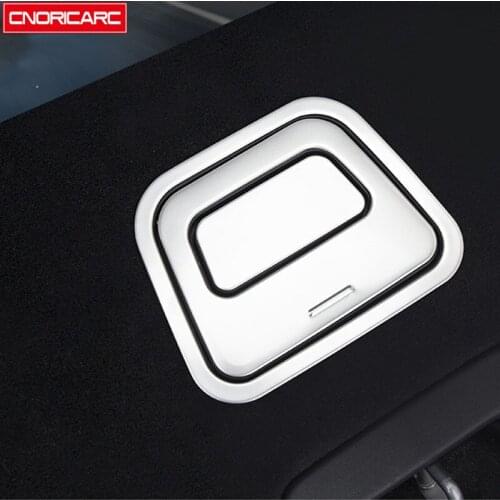 Car Styling Tail Trunk Handle Panel Decoration Cover Trim For Volvo XC60 2018-2021 Stainless Steel Interior Accessories