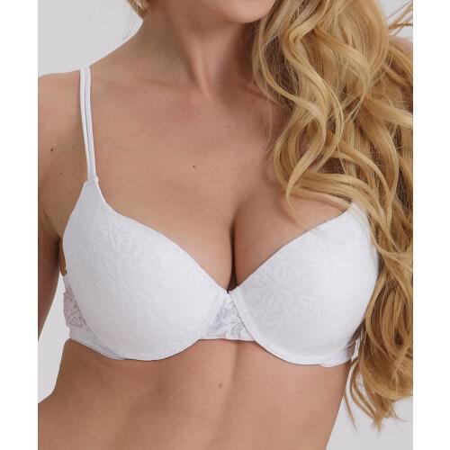 New Brand Women Sexy THICK Padded Up Embroidery Lace Print Plunge Brassiere Bra Push Up Bras 70 75 80 85 90 95 100 A B C D E