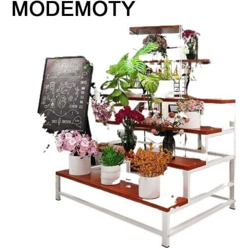 Flores Wooden Shelves For Repisa Estanteria Para Plantas Varanda Dekoration Outdoor Stojak Na Kwiaty Balcony Shelf Flower Stand