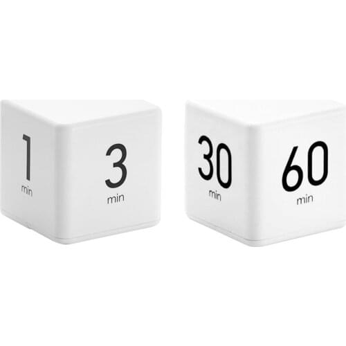 Electronic Cube Timer Kitchen Digital Cube Timer Mini Sports Countdown Settings Square Stopwatch Clock Time Management Accessory