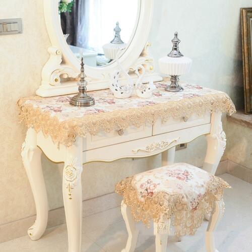 European style dustproof table cloth home textile retro embroidered table cloth luxury jacquard solid tablecloth home textile