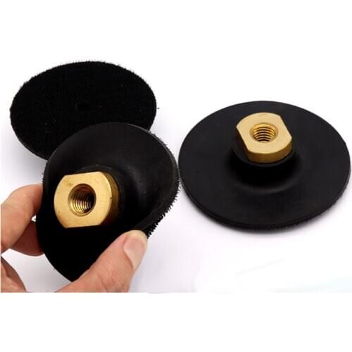 M10 M14 3" 4" Angle Grinder Self-adhesive Disc Bending Marble Bonsai Polishing Water-grinding Sheet Rubber Suction Cup Soft Rubb