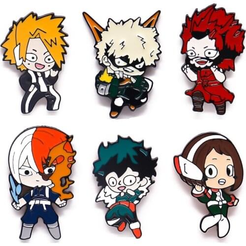 My Hero Academia Metal Brooch Cosplay Prop Character Badge