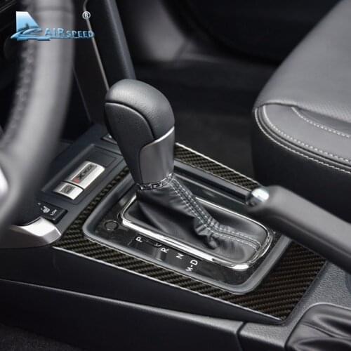 AIRSPEED Carbon Fiber Car Center Console Panel Cover Sticker for Subaru Forester 2013 2014 2015 2016 Accessories Interior Trim