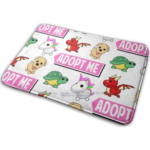 Adopt Me Package Sticker Mat Rug Carpet Anti-Slip Bedroom Entrance Door Mat Adopt Me Albertsstuff Unicorn Adopt Me Adopt Me