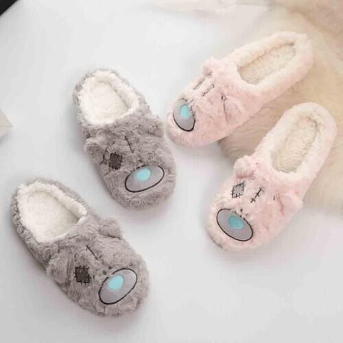 Newly Fashion Winter Women Cute Slippers Couple Home Indoor Plush Slippers Shoes Non-Slip Floor Slippers Sapatos Das Mulheres