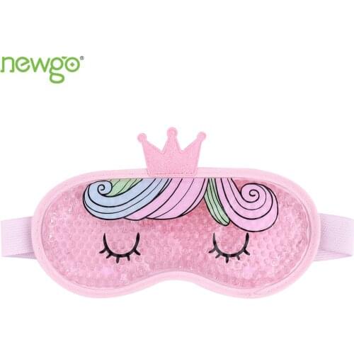 Cooling Eye Mask with Gel Bead for Hot Cold Therapy Cold Gel Eye Mask Reusable Cooling Mask for Puffy Eyes Migraine Dark Circle