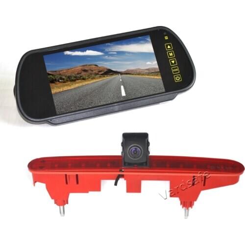 Vardsafe VS688K Parking Reverse Camera & 7 Inch Clip-on Mirror Monitor for Citroen Berlingo Peugeot Partner (2008-2018)