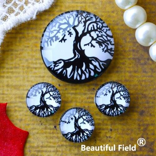 12mm 25mm 14mm 16mm 18mm 20mm Photo Glass Cabochons Round Cameo Set Handmade Settings Stone Magic SU1153