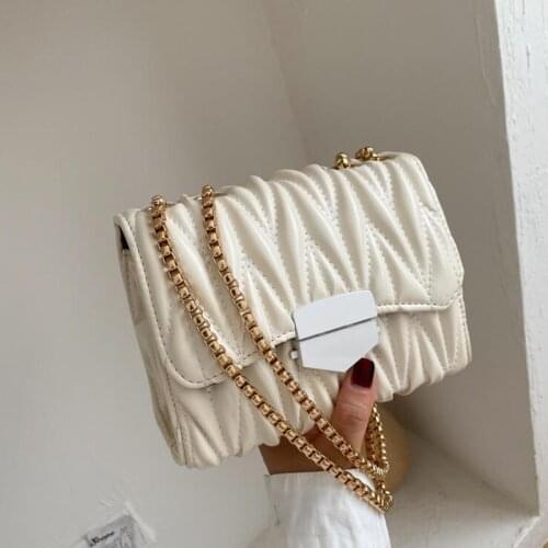 Popular Ruched Crossbody Bags for Women 2020 Fashion Handbags Designer Shoulder Bag Lady Purses Travel Women Messenger Bags