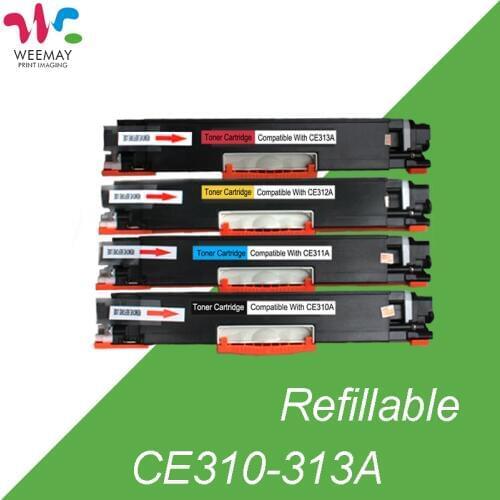 1set laser printer toner cartridge (CE310A/CE311A/ CE312A/CE313A) compatible for HP LaserJet CP1025/1025nw/M175a/M275/M175nw