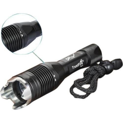 TrustFire J1 Cree XM-L T6 900LM 4-Mode White LED Diving Flashlight w/ Strap (1 x 18650) 8% OFF