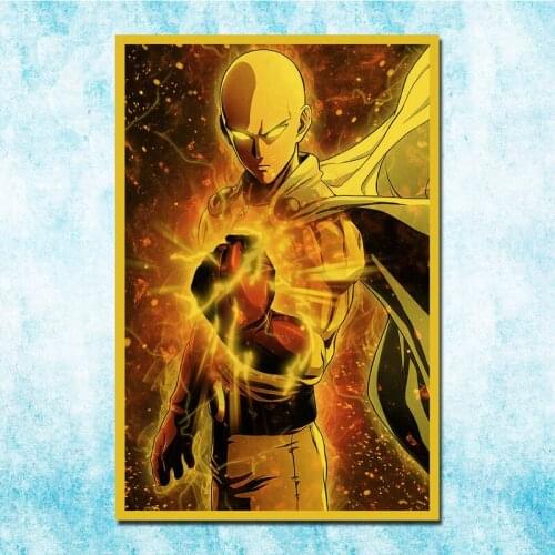 Vintage Japanese One Punch Man Art Silk Poster Canvas Retro Print For Home Room Decor Decoration-020