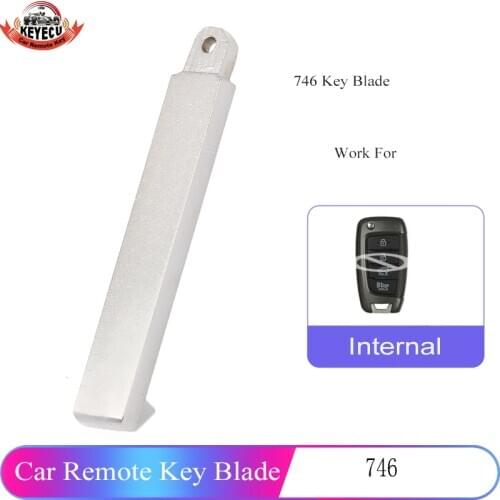 KEYECU 10PCS Flip Remote Key Blank Switchblade Fob 746 Blade for Hyundai Elantra GT