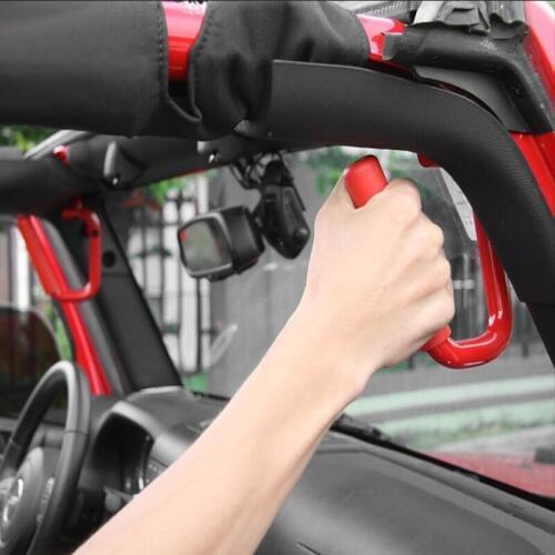High Quality Car Interior Metal Grab Handles Car Grab Handle For Jeep Wrangler 2007-2016 2 Doors/4 Doors Car Styling Accessories