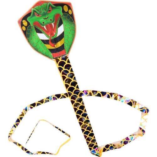 7m Snake Shape Kite Flying Single Line Kite Outdoor Funny Tear-proof Nylon Cobra Flying Kites Sports Toys for Adults Children